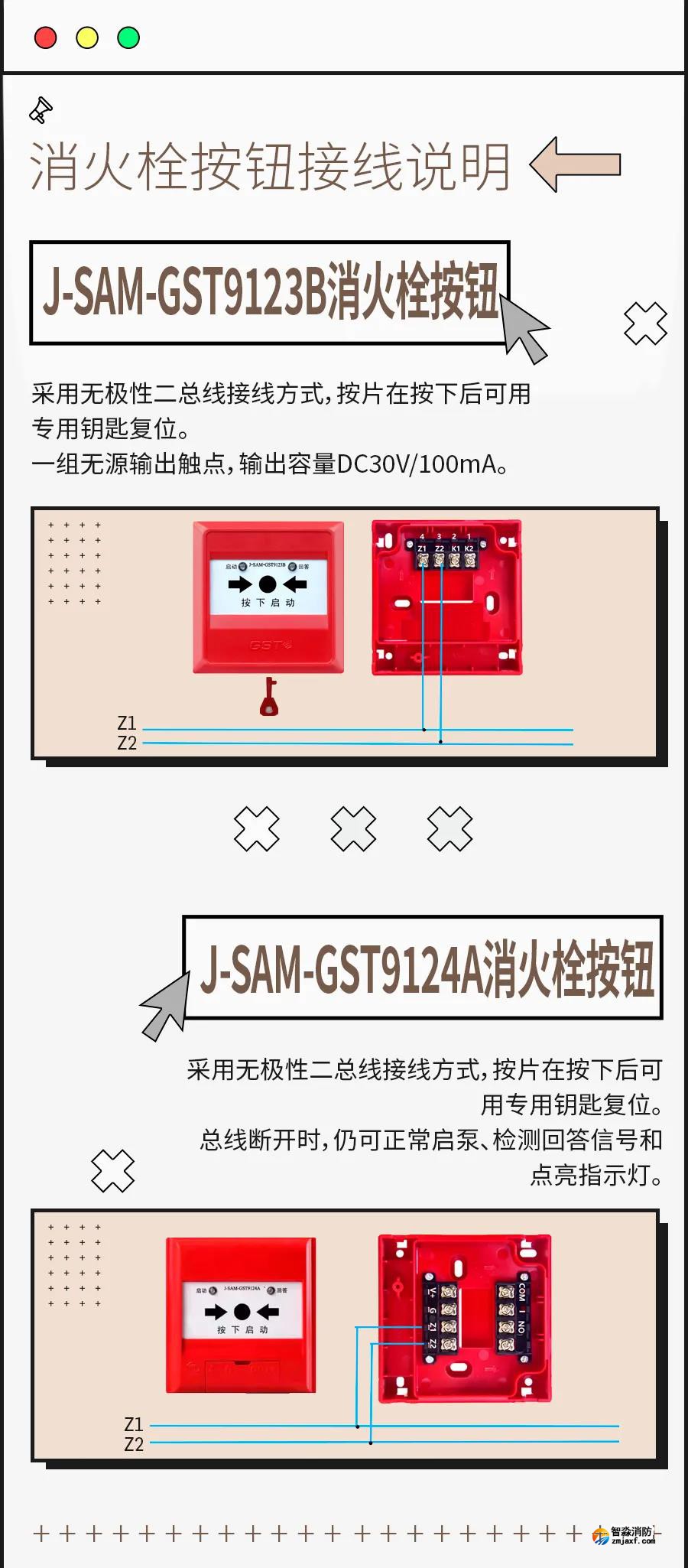 海灣消火栓按鈕接線安裝
